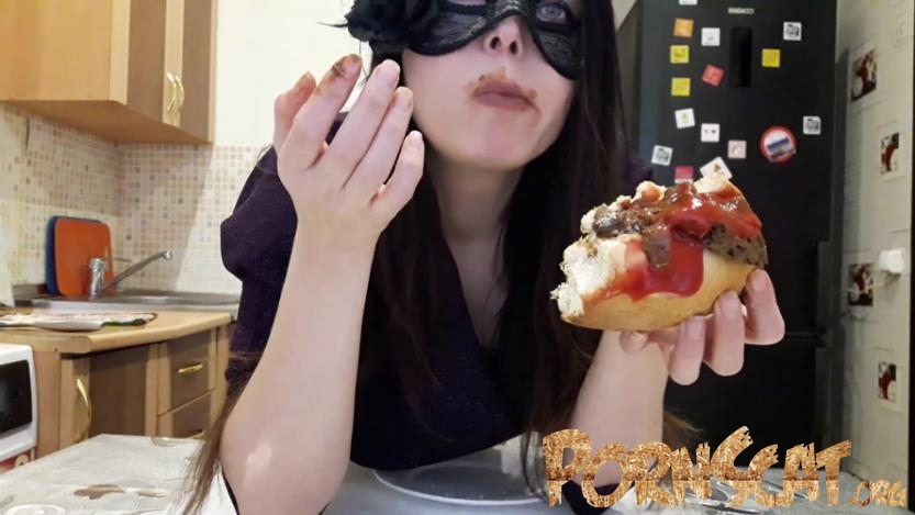 I eat hot dog with shit with ScatLina  [FullHD / 2018]
