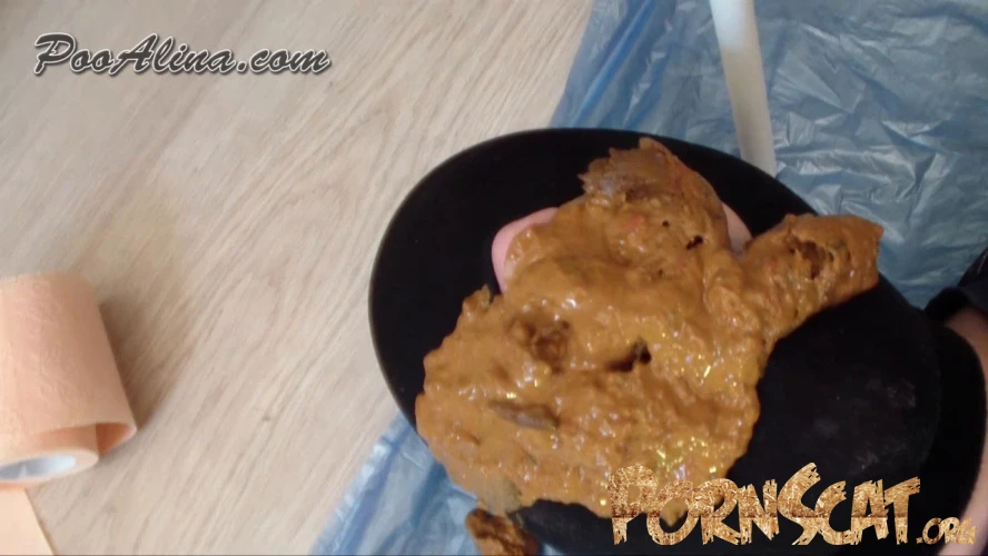 pooping in mouth toilet slave after vodka and vegetable stew with meat with Alina [HD / 2026]