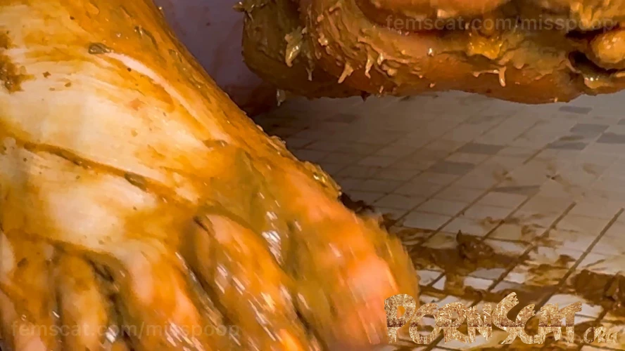 Dirty feet with poo with MissPoop [FullHD / 2026]